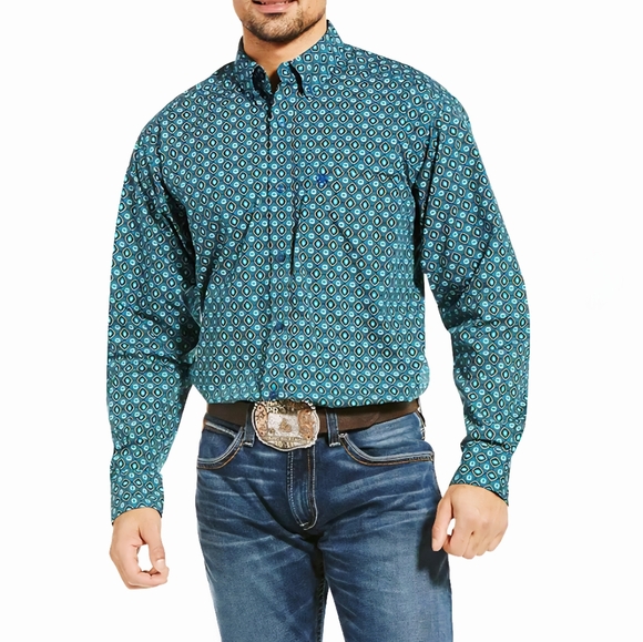 Ariat Men's Long Sleeve Ohara Classic Fit Button-Down Size XL TALL Brand New - Picture 1 of 14